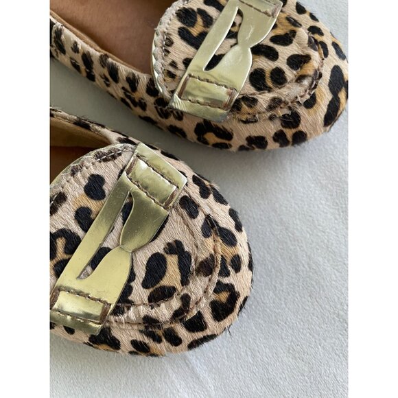 Sperry Leopard Print Loafers Gold Buckle Accent Womens M Shoes Whimsigoth 6.5 - Picture 5 of 8